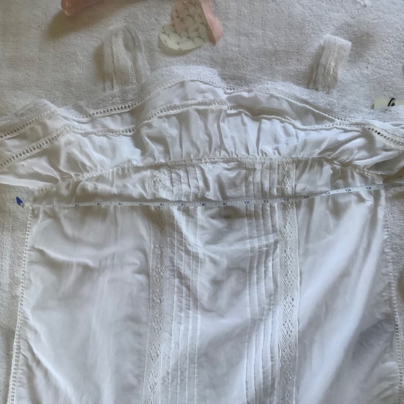 Zadig & Voltaire Cya Ruffled Lace Camisole White SZ L - Picture 16 of 16